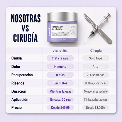 AURALIS®: Crema para estirar y levantar el cuello
